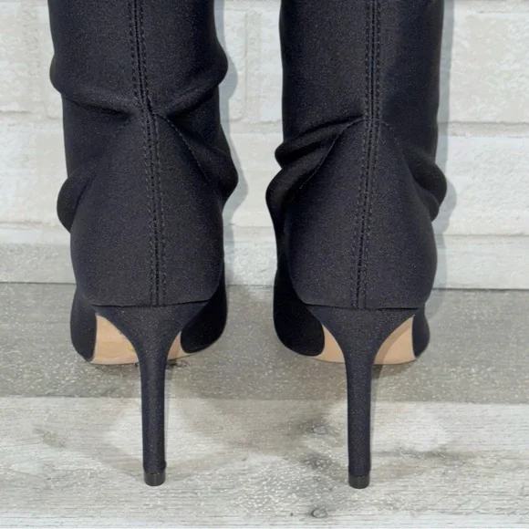 STUART WEITZMAN Ultrastuart Satin Over The Knee Boots - Balck - Sz - 5.5 - Picture 6 of 12